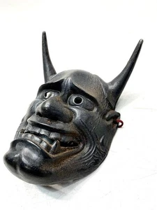Japanese Traditional Noh Mask Omen Kabuki 77-A83 - Picture 1 of 6