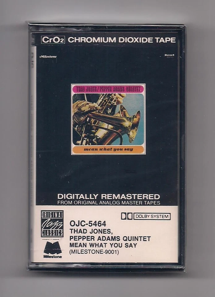 THAD JONES, PEPPER ADAMS QUINTET - Mean what you say SEALED Cassette rare Jazz - Image 1 of 1