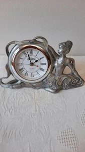 Möwe Zinn Ballerina Uhr 1991 mit Alarm - Bild 1 von 5