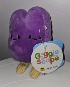 2025 Giggle Scape Plush GRAPE POPSICLES CLIP Pull Backpack 6" NWT Target Excl. - Picture 1 of 2