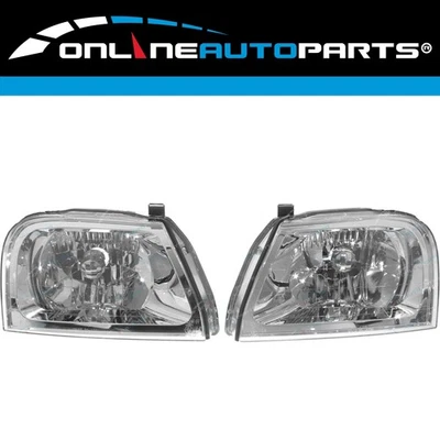 HeadLights PAIR LH+RH for Mitsubishi Triton MK Ute 04-06 GL GLX GLX-R 01-06 GLS - image 1 of 2