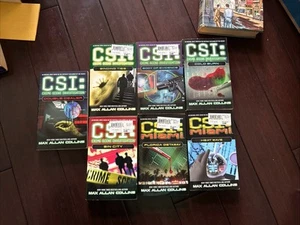 Lot of 7- CSI Crime Scene Investigation & CSI miami Murder Mystery Paperbacks - Picture 1 of 2
