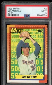 1990 Topps #2 Nolan Ryan PSA 9