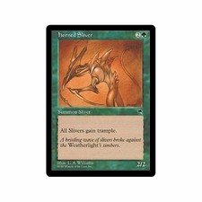 4x Horned Sliver x4 MTG Tempest LP