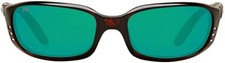 Costa Del Mar Mens Brine Polarized Oval Sunglasses - Tortoise/Green - 59mm