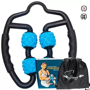 Fascia Blaster myofasziale Massagewerkzeuge mit Kordelzug Turntasche | blau - Bild 1 von 7