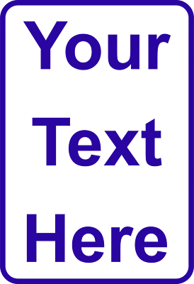 全新 个性化 铝金属标志 定制 文字 12 x 18 码 — 第 1/4 张图片