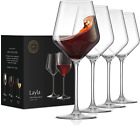 Kieliszki do czerwonego wina Layla, zestaw 4 włoskich kieliszków do wina, 17 uncji przezroczyste kieliszki do wina 
