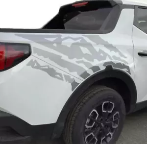 Graphics Distorted Stripe Car Sticker For Hyundai Santa Cruz Trunk Side Decals - Bild 1 von 4