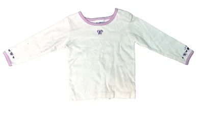 Camisa Osk Kosh B'Gosh Blanca Púrpura Mariposa Manga Larga Bebé Niñas 24 Meses Foto 1 de 4