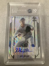 2021 Leaf Metal Draft Silver Wave Rookie Card Auto Matt Mclain GEM MINT 10💎💎