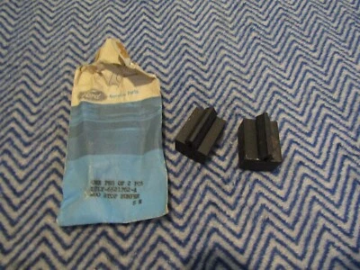 NOS 1977 1978 1979 LINCOLN CONTINENTAL MARK V DOOR WINDOW STOP BUMPERS 2X  - Image 1 of 4