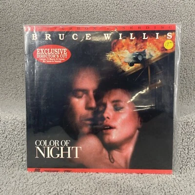 Color of Night-Director's Cut Laserdisc 1995-Bruce Willis/Jane March Foto 1 de 4