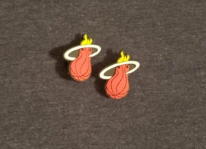 Miami Heat Basketball Team Sports Charm For Crocs Shoe Charms - 2 Pieces - Picture 1 of 3
