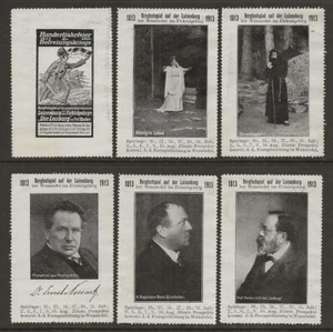 Germany 1913 Theater Festival Luisenburg Festspiel Cinderella Seals Fine Unused - Picture 1 of 2