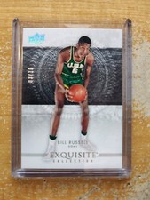 2013-14 UD EXQUISITE BILL RUSSELL BASE SILVER SPECTRUM 3/10 HOF CELTICS #37