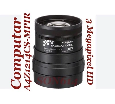 COMPUTAR A4Z1214CS-MPIR 1/2.7" 12.5-50mm f1.4 Manual Iris CS D/N IR HD 3MP ¡NUEVO! Foto 1 de 4