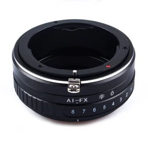 Adattatore obiettivo inclinabile per obiettivo Nikon AI Mount a per fotocamera Fujifilm X Fuji XF Mount - Foto 1 di 5