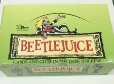 1990 Dart The Beetlejuice Trading Card + Stickers Wax Box(48 Pks)-Original& Rare