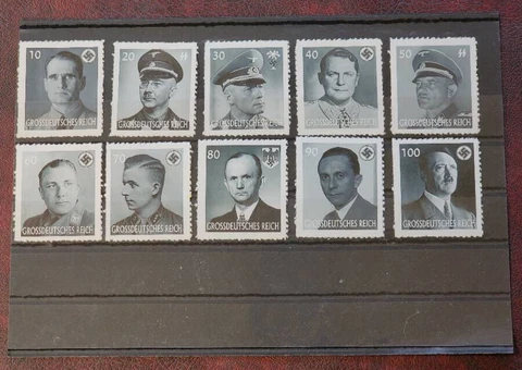 WWIl WW2 German Third Reich Nazi Military Stamp set The evil Evil Men WW2 WWII Cover