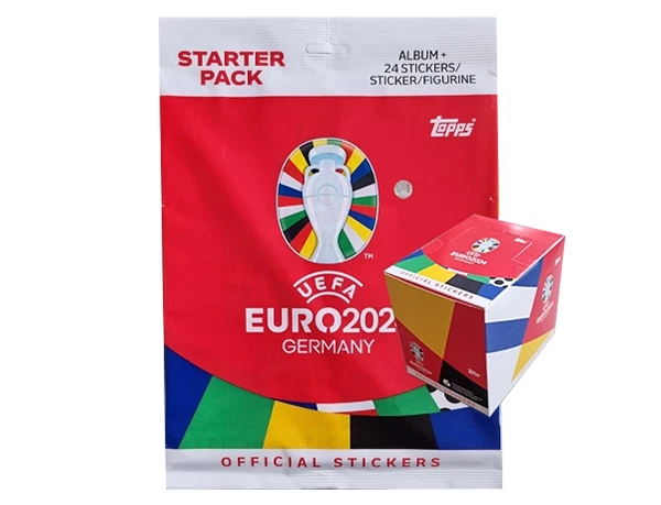 Topps UEFA EURO 2024 Sticker (SWISS VERSION) - 1x Starterpack 1x Display