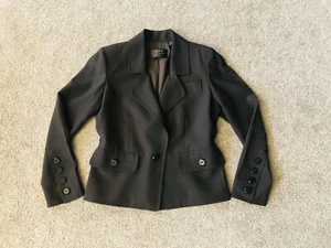Dana Bachman Blazer size Petite 4 Classic Workwear Career  95% Wool  Pockets - Picture 1 of 11