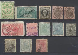 Spain Stamps 1880-1930 Selection of Revenue stamps - Picture 1 of 1