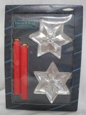 Villeroy & Boch Starlet Candles & Crystal Holders Set of 2
