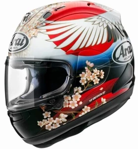 ARAI RX-7X TSUBASA Japanese design with lucky cranes FULL FACE HELMET size XL - Picture 1 of 4