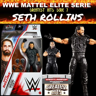 WWE MATTEL ELITE GREATEST HITS SERIE 7 SETH ROLLINS THE SHIELD WRESTLING FIGUR