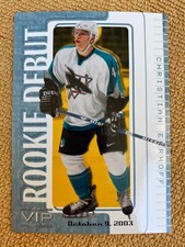 2003-04 In the Game VIP Rookie Debut #27 - Christian Ehrhoff /54