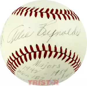 BÉISBOL ALLIE REYNOLDS FIRMADO AUTOGRAFIADO DE COLECCIÓN REACH AL INSCRITO PSA LOA - Imagen 1 de 4
