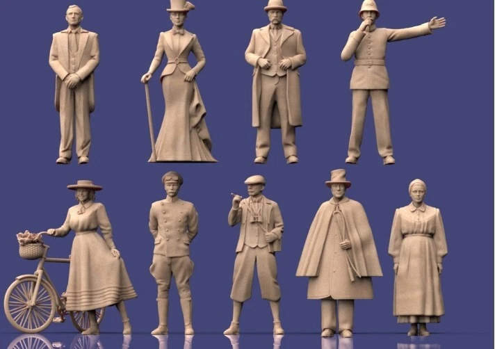 PEDDINGHAUS-DECALS Peddinghaus 3 D Impression 1/72 72F398 Civils Victorien