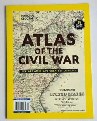 National Geographic Magazine Special Issue 46 Atlas Of The Civil War 39 Maps - Image 1 of 3