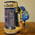 Corona Extra Blue Parrot Club Beer Stein Mug Collectors Barware Vintage for sale