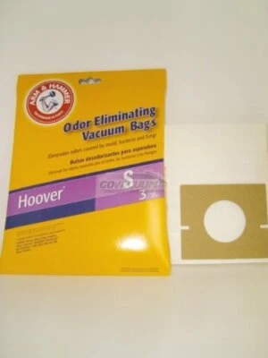 Hoover Type S Arm & Hammer Odor Eliminating Vacuum Bags #4010100S - 3 Pack - Image 1 of 2