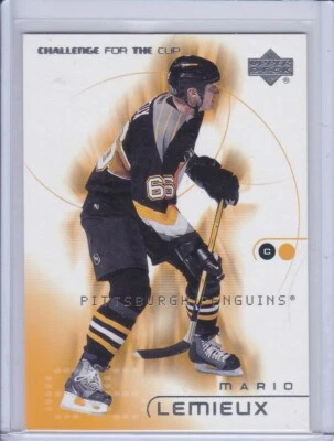 Mario Lemieux 2001 Upper Deck Challenge for the Cup Hockey Card 68 Grade MT - Image 1 of 2