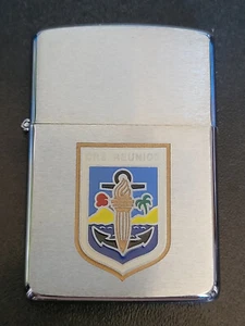 INTROUVABLE ZIPPO CRS LA REUNION E IV MAI 1988 ENTIEREMENT NEUF POLICE NATIONALE - Picture 1 of 7