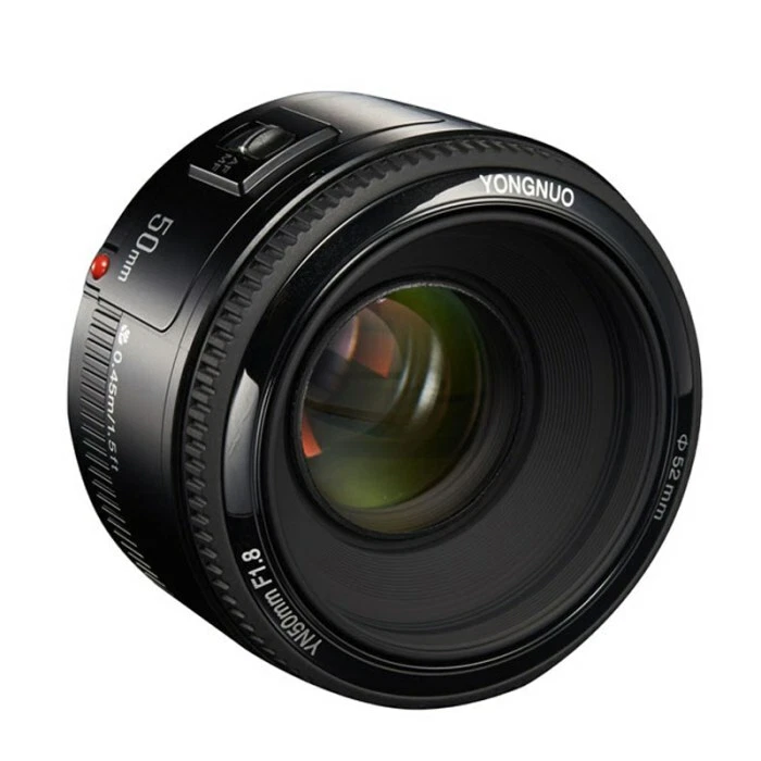 Yongnuo YN50mm F1.8 AF MF Large Aperture Auto Focus Lens For Canon EOS 60D 70D - Image 1 of 4