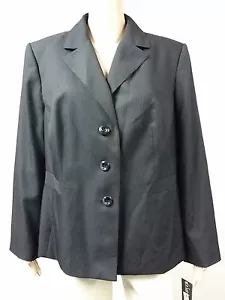 NEW - Le Suit - Size 18 - 3 Button Jacket - Pinstripe Black FAST to AUS / UK $89 - Picture 1 of 3