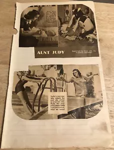 JUDY GIRLANDE - Vintage Original Seitenausschnitte - (2-seitig) - Bild 1 von 2