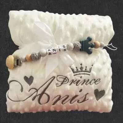 Nueva manta de lana burbujeada para bebé hágalo usted mismo niño pequeño cuna cama cochecito envoltura para regalo Foto 1 de 4