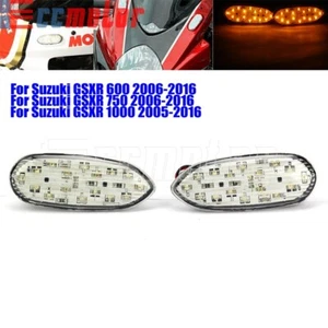 For Suzuki GSXR 600 750 GSXR1000 Mirror Block Off Turn Signals LED Light Blinker - Picture 1 of 10
