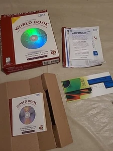 IBM World Book 1997 Multimedia Encyclopedia Deluxe Edition 2 CD-ROMs - Picture 1 of 9