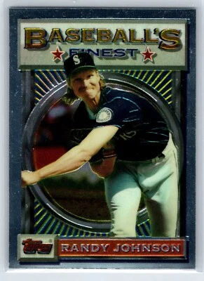 Randy Johnson Seattle Mariners #154 1993 Finest Baseball Card Hall of Fame - Image 1 of 2