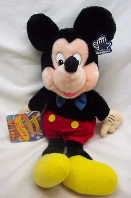 DE COLECCIÓN Applause Walt Disney MICKEY MOUSE 13" PELUCHE ANIMAL JUGUETE con etiqueta Foto 1 de 4