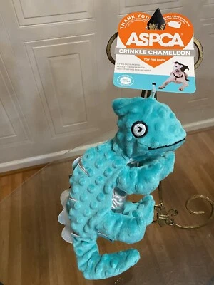 ASPCA Crinkle Chameleon -  Squeaky Dog Toy 12” - Image 1 of 4