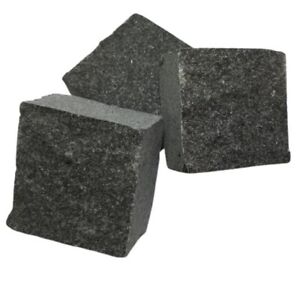 Natural Life Granit Pflasterstein 10x10cm Anthrazit 4Seiten gesägt Probeexemplar