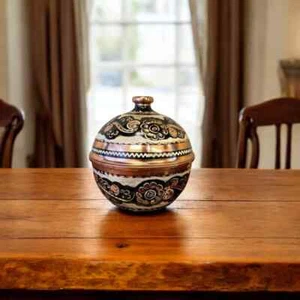 Copper Sugar Bowl, Copper Bowl with Lid, Copper Candy Bowl, Cookies Storage Jar - Picture 1 of 10