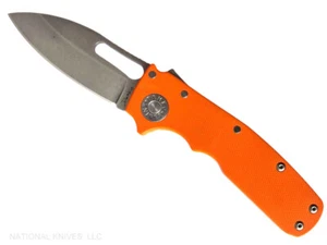 Demko Knives Shark Cub Shark Slicer Knife Stonewash 20CV Blade Orange G-10 - Picture 1 of 2